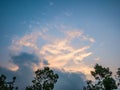 Scenery view in the morning on Phu Kradueng mountain national park in Loei City Thailand