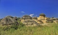 Scenery view of mushroom hill Royalty Free Stock Photo