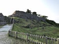 Scenery view of Nakijin-jo Site in Japan.