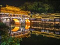 Scenery view in the night of fenghuang old town