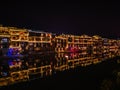 Scenery view in the night of fenghuang old town