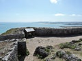 Scenery visible from Katsuren Castle Ruins in Japan.