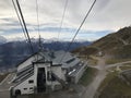 Scenery visible from Nordkette Cable Cars in Austria.