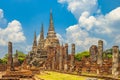 Wat Phra Si Sanphet at ayutthaya, thailand Royalty Free Stock Photo