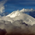 Scenery winter volcano landscape of Kamchatka Peninsula