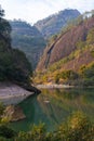Scenery of Wuyishan landscape of Wuyi shan, peaks and the River of Nine Bends Royalty Free Stock Photo
