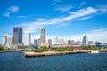 Scenery of yokohama port near tokyo, japan Royalty Free Stock Photo