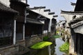 The scenery of Yuehe ancient town at Jiaxing, China. Royalty Free Stock Photo