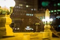 scenes around city of CHicago Illinois at night Royalty Free Stock Photo