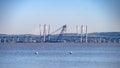 Scenes around tappan zee bridge on hudson river Royalty Free Stock Photo