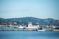 Scenes around tappan zee bridge on hudson river Royalty Free Stock Photo