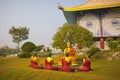 Scenes of Buddha`s life in Lumbini