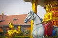 Scenes of Buddha`s life in Lumbini