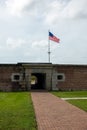 Scenes at Fort Moultrie on Sullivan`s island Royalty Free Stock Photo