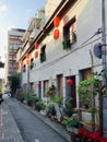 Scenes of the Lunar New Year in Yongle Commercial District, Dihua Street, Taipei Royalty Free Stock Photo