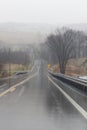 Rainy, Cold Day in Rural Ohio Royalty Free Stock Photo