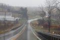 Rainy, Cold Day in Rural Ohio Royalty Free Stock Photo