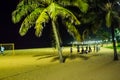 Night life in Praia da Costa beach, Vila Velha, EspÃÂ­rito Santo State, Brazil Royalty Free Stock Photo