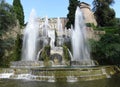 Scenes and Views of Villa d`Este, Tivoli, Italy Royalty Free Stock Photo