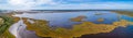 Panorama of a lake in Gippsland, Victoria, Australia. Royalty Free Stock Photo