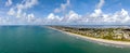 Aerial panoramic view of Cocoa Beach, Florida Royalty Free Stock Photo