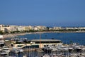 Aerial view of Cannes Port and Croisette, South of France