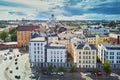 Scenic aerial view of Helsinki Cathedral