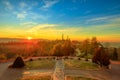 Hills of San Luca Sanctuary Royalty Free Stock Photo