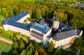 Aerial view of Zbiroh castle, Czech Republic
