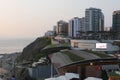 Larcomar shopping center at twilight time, Lima Royalty Free Stock Photo