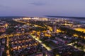 Scenic aerial view of the Old town of Klaipeda, Lithuania Royalty Free Stock Photo