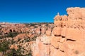 Scenic aerial view on sandstone rock formations on Fairyland Rim hiking trail in Bryce Canyon National Park, Utah, USA Royalty Free Stock Photo