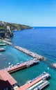 Scenic aerial view of Sorrento, Neapolitan Riviera, Italy