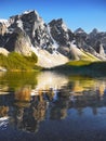 Scenic Alpine Lake Reflection