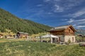 Scenic alpine valley in Livigno, Italy Royalty Free Stock Photo