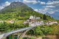 Scenic alpine village in Pordenone, Italy Royalty Free Stock Photo