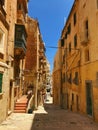 Scenic ancient Valletta Streets of Malta Royalty Free Stock Photo