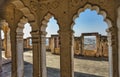 Architectural details and decoration inside the Mehrangarh Fort in Jodhpur, Rajastan Region, India Royalty Free Stock Photo
