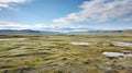scenic arctic tundra vast