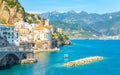 Atrani village on Amalfi Coast, Italy Royalty Free Stock Photo