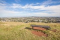 The scenic Auckland's city view from top of Mount Eden. Royalty Free Stock Photo