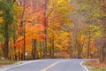 Scenic autumn drive