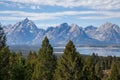 Scenic Autumn Landscape in Grand Teton National Park Wyoming Royalty Free Stock Photo