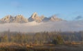 Scenic Landscape in Grand Teton National Park Wyoming in Autumn Royalty Free Stock Photo