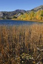 Scenic autumn landscape in June Lake, California