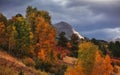 Scenic autumn landscape in San Juan mountains, Colorado