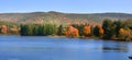 Scenic autumn panorama Royalty Free Stock Photo