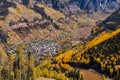 Autumn view of Telluride, Colorado Royalty Free Stock Photo