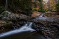 Scenic, Autumn View of Mountain Stream - Waterfall - Ohio