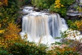 Scenic Autumn Waterfall - Blackwater Falls - West Virginia Royalty Free Stock Photo